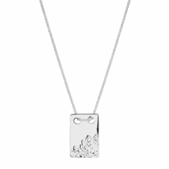 Maria Black Rock Tag Necklace