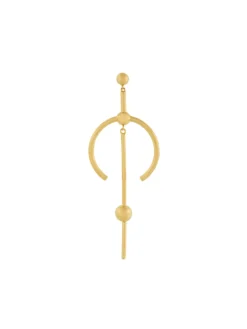 Women Maria Black 'Hydra' Medium Hoop Earring