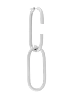 Women Maria Black Oval Link Earring