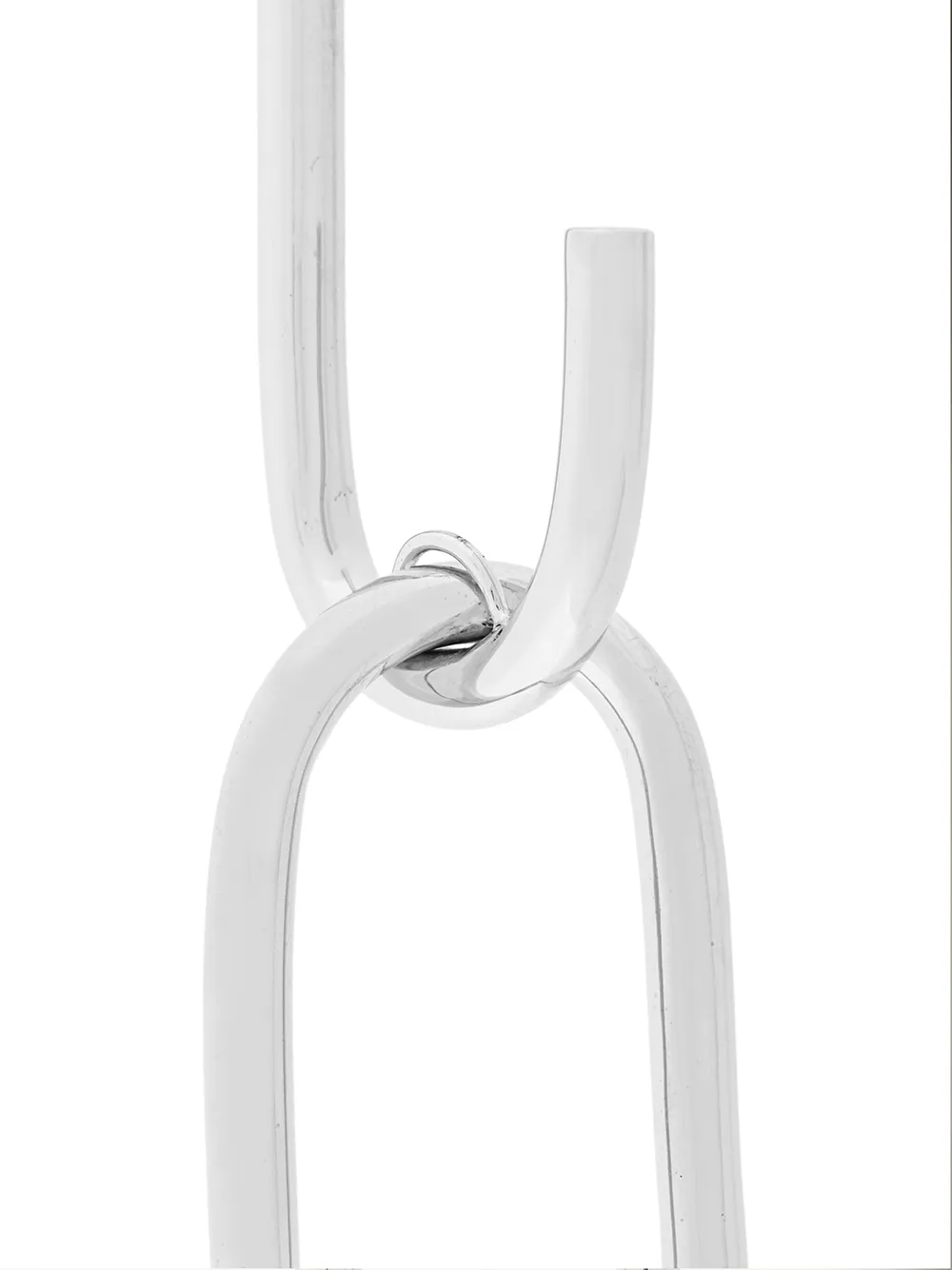 Women Maria Black Oval Link Earring 3 Women Maria Black Oval Link Earring - Image 3