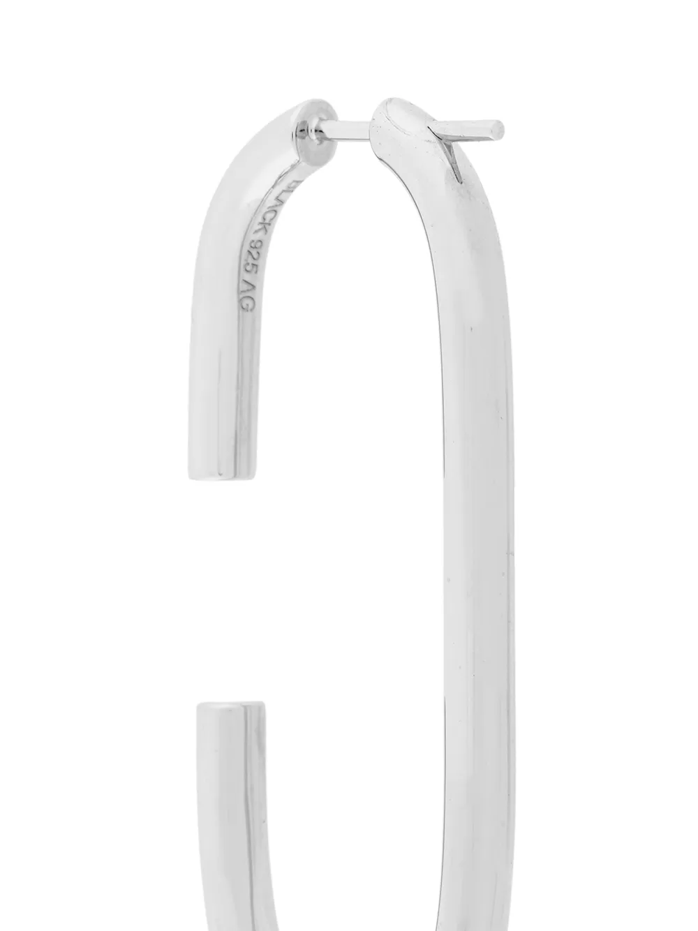 Women Maria Black Oval Link Earring 4 Women Maria Black Oval Link Earring - Image 4