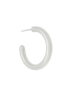 Women Maria Black Ruby 28 Hoop Earring