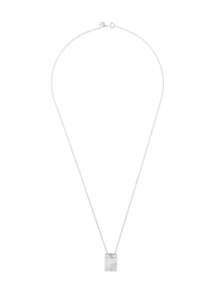 Women Maria Black Rock Tag Necklace