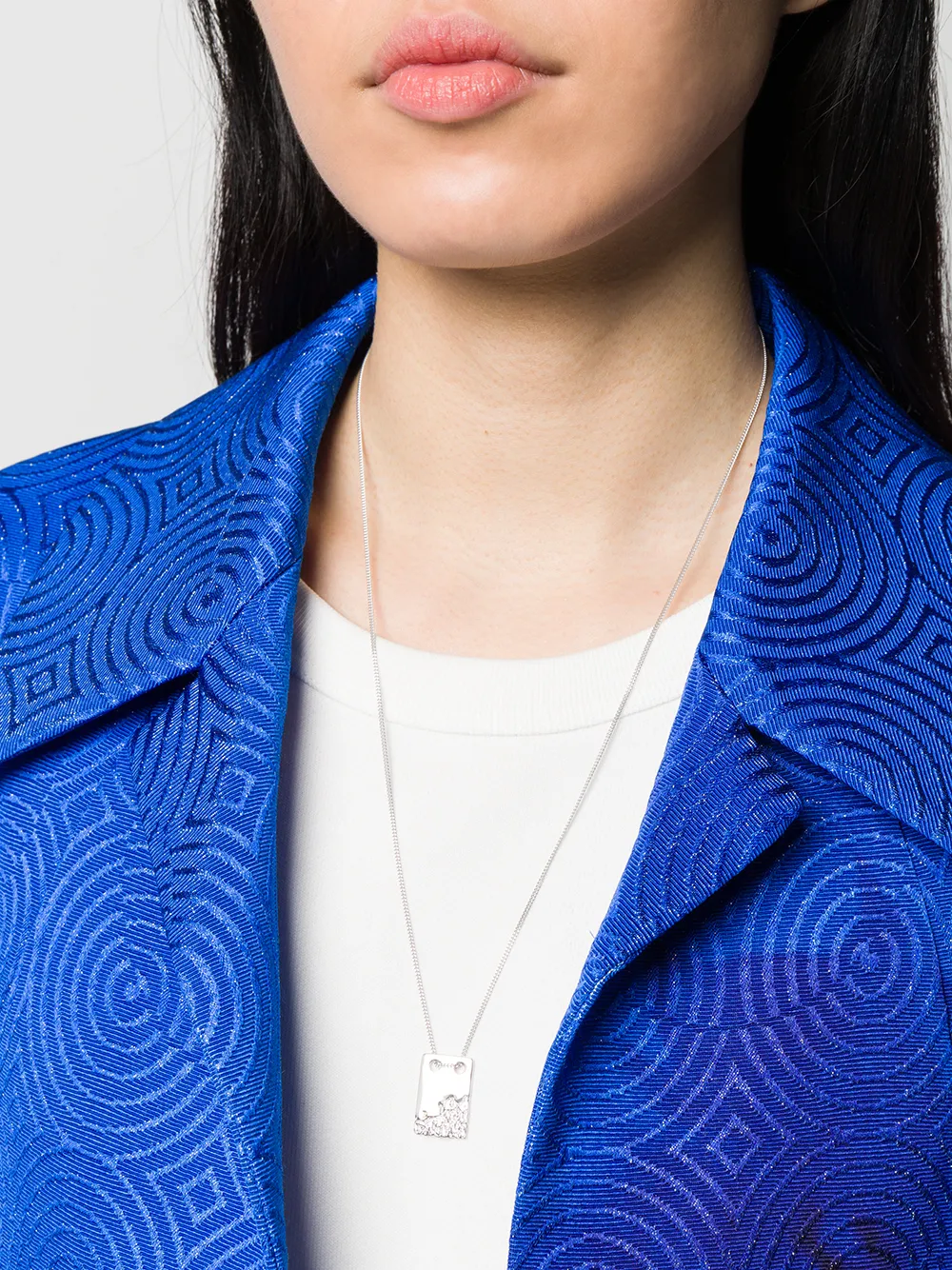 Women Maria Black Rock Tag Necklace 2 Women Maria Black Rock Tag Necklace - Image 2