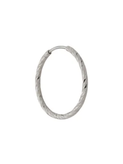 Women Maria Black 14kt White Gold Liv 15mm Hoop Earring