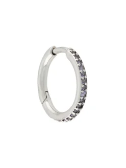 Women Maria Black Mica Single Huggie Earring