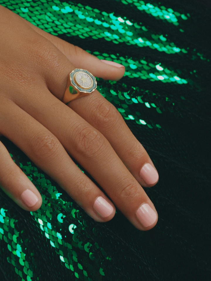 Maria Black Moss Ocean Ring 5 Maria Black Moss Ocean Ring - Image 5