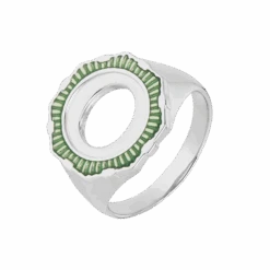 Maria Black Moss Emerald Ring