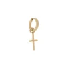 Women Maria Black Messina Huggie Cross Earring