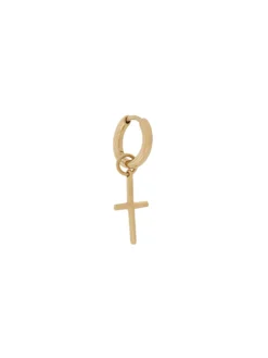 Women Maria Black Messina Huggie Cross Earring