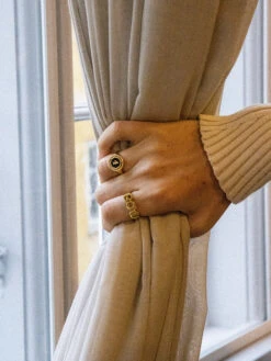 Maria Black Karlie Ring 9 Maria Black Karlie Ring -Maria Black 1561 3026d3934f karlie gold boy gold lucky 4 gold coin original