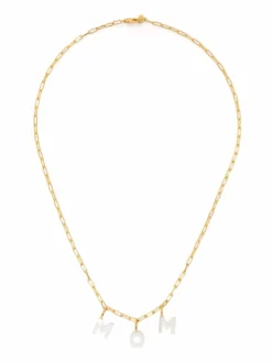 Women Maria Black Mom Charm Necklace