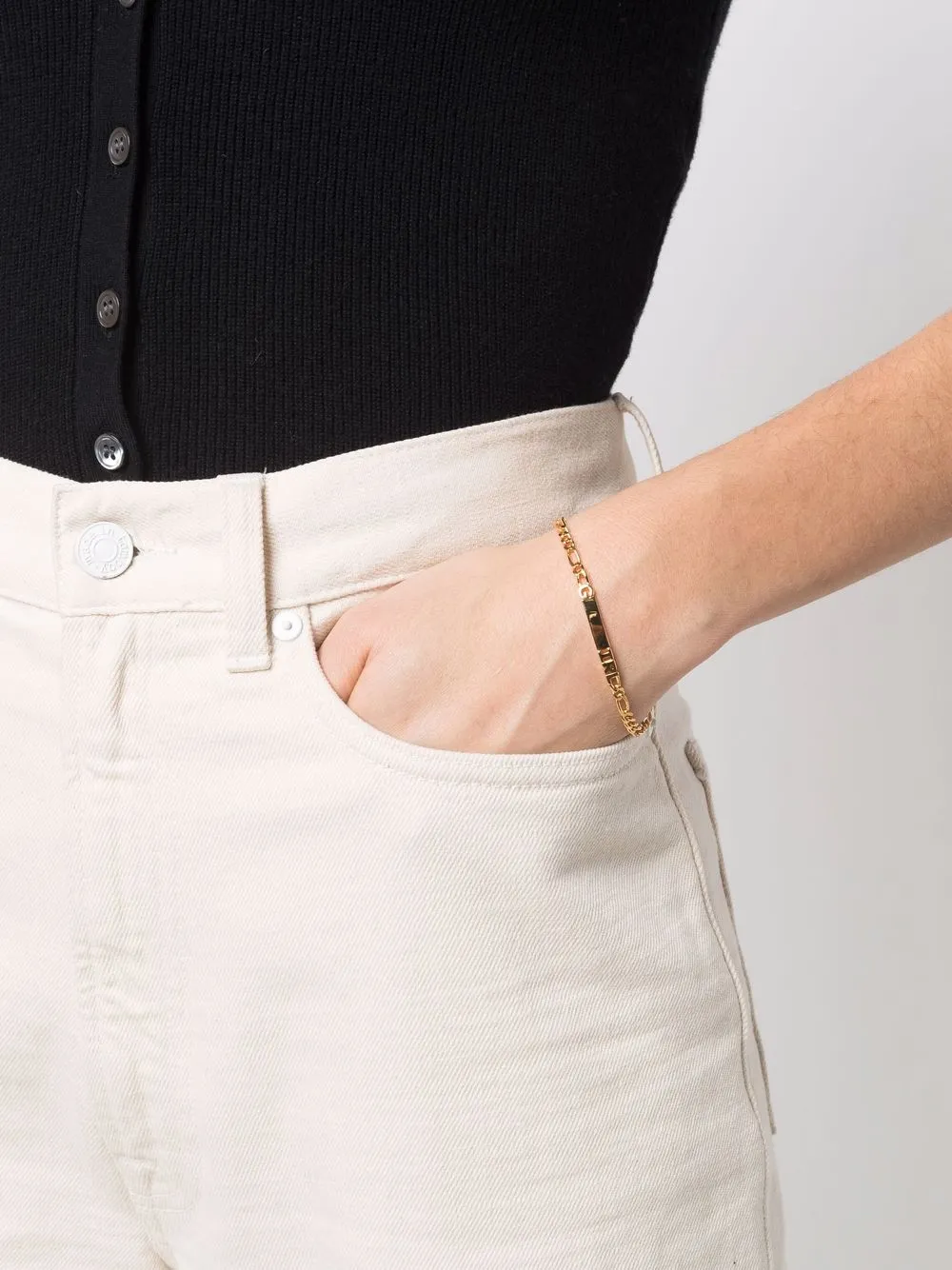 Women Maria Black Girl Chain Bracelet 2 Women Maria Black Girl Chain Bracelet - Image 2