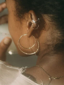 Maria Black Diamond Cut 9 Huggie -Maria Black 1734 dcdf593c67 h1005y original