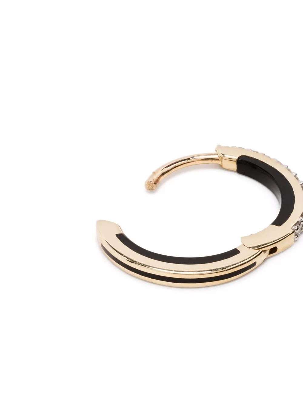 Women Maria Black Lost Highway 10 Diamond Single Huggie Earring 4 Women Maria Black Lost Highway 10 Diamond Single Huggie Earring - Image 4