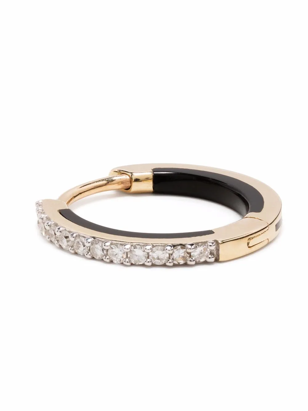 Women Maria Black Lost Highway 10 Diamond Single Huggie Earring 3 Women Maria Black Lost Highway 10 Diamond Single Huggie Earring - Image 3