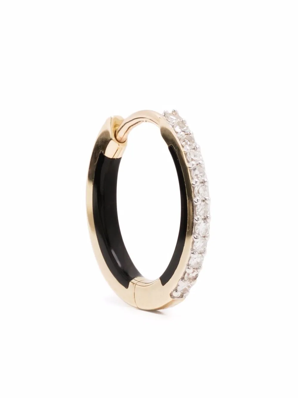 Women Maria Black Lost Highway 10 Diamond Single Huggie Earring 1 Women Maria Black Lost Highway 10 Diamond Single Huggie Earring