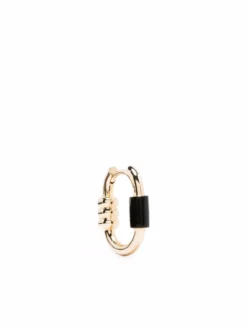 Women Maria Black Vertigo Yellow Gold Earring