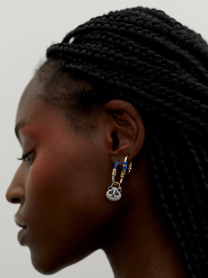 Maria Black Vertigo 12 Blue Earring 5 Maria Black Vertigo 12 Blue Earring - Image 5