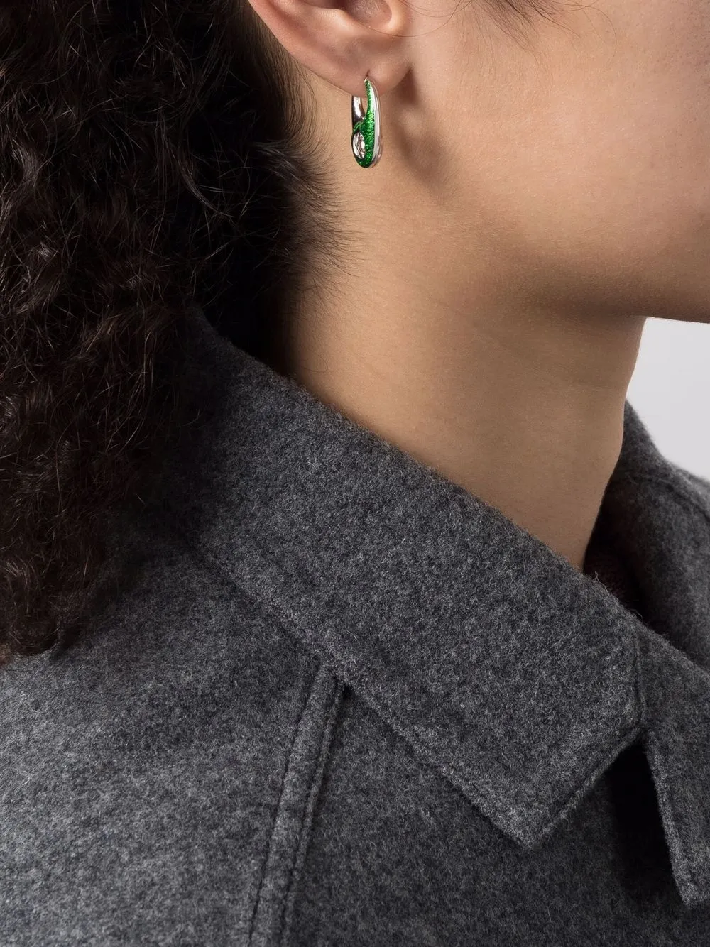 Women Maria Black Vogue Glitter-detail Earring 2 Women Maria Black Vogue Glitter-detail Earring - Image 2