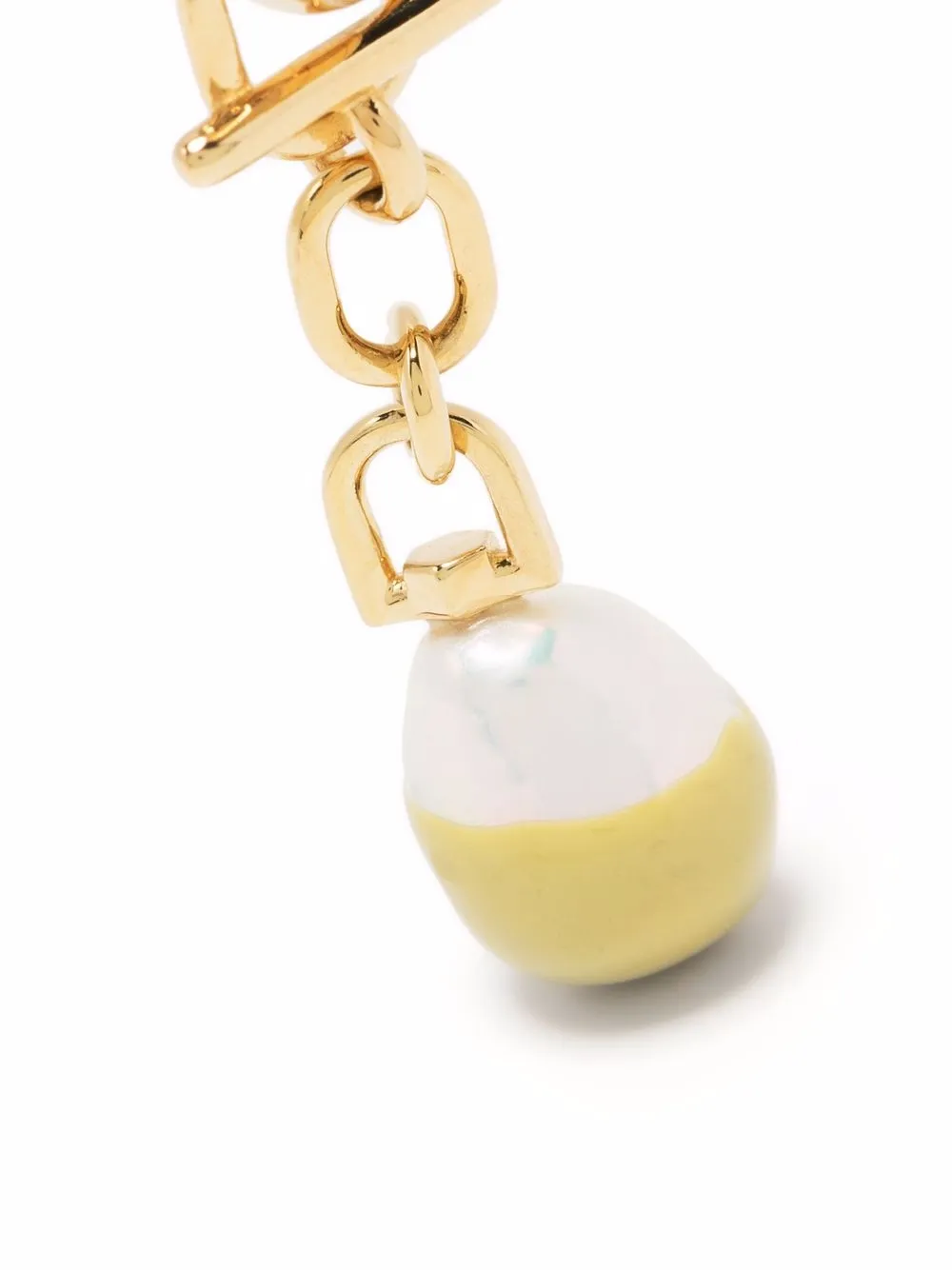 Women Maria Black Mambo Huggie Pearl Earrings 3 Women Maria Black Mambo Huggie Pearl Earrings - Image 3