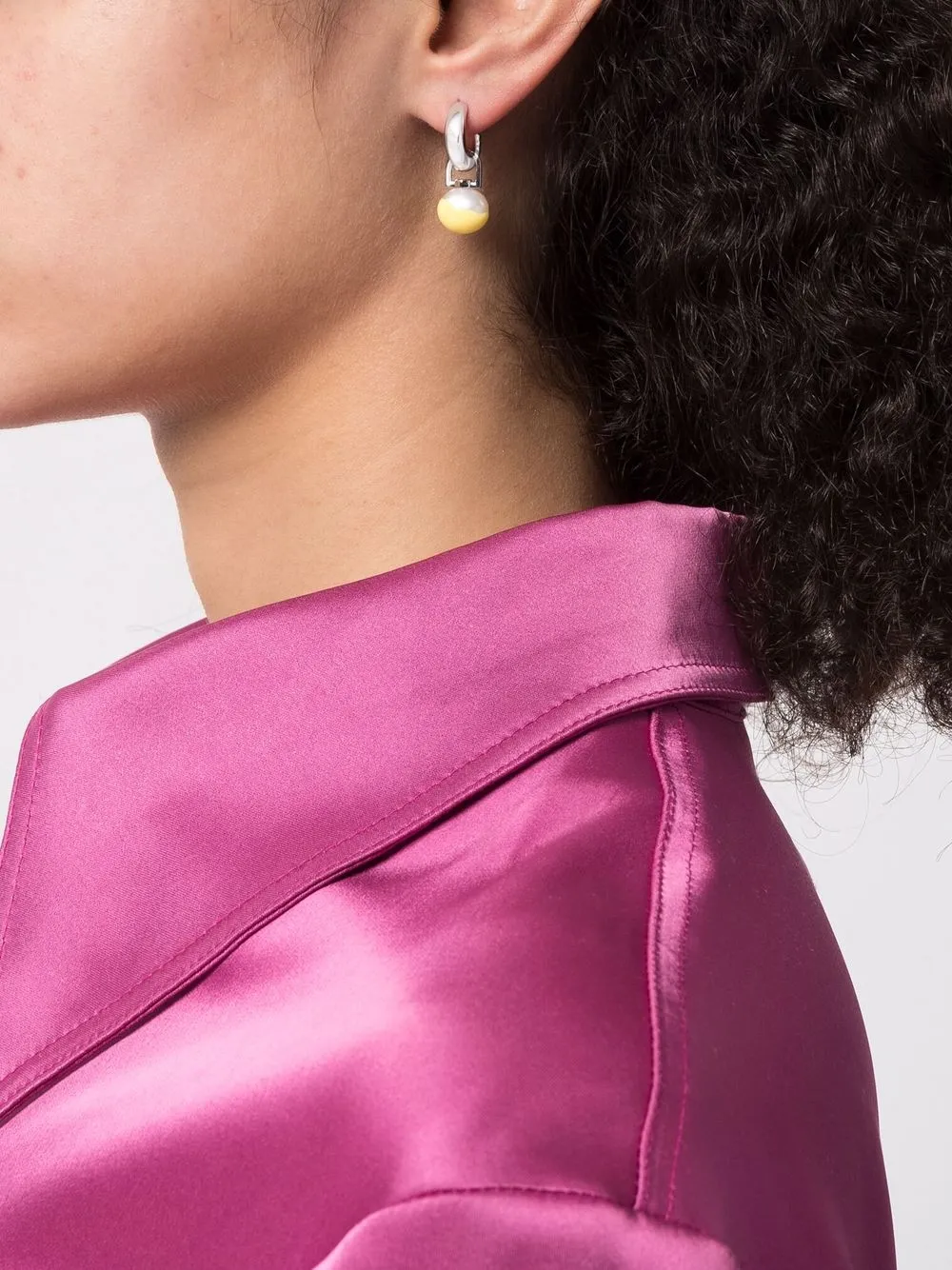 Women Maria Black Samba Celery Huggie 2 Women Maria Black Samba Celery Huggie - Image 2