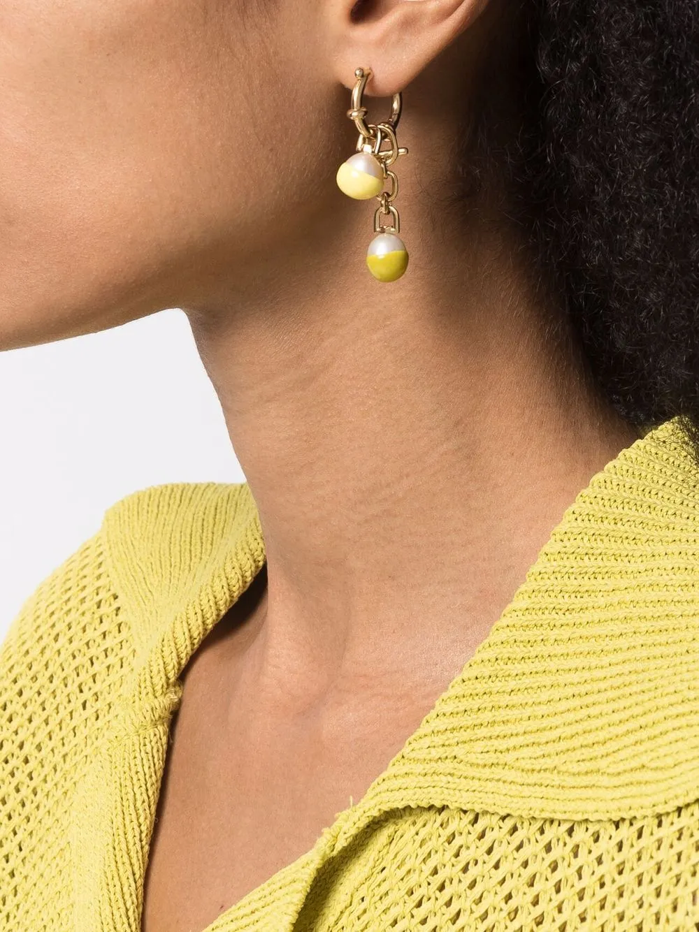 Women Maria Black Mambo Pearl Earring Charm 2 Women Maria Black Mambo Pearl Earring Charm - Image 2