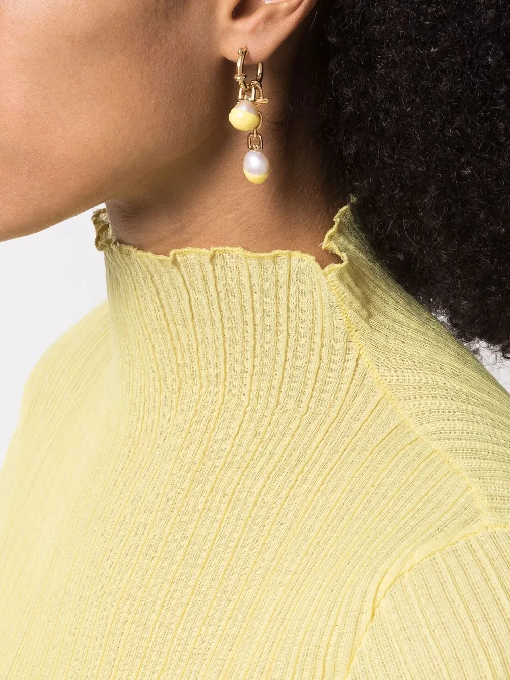 Women Maria Black Mango Freshwater Pearl Earring 2 Women Maria Black Mango Freshwater Pearl Earring - Image 2