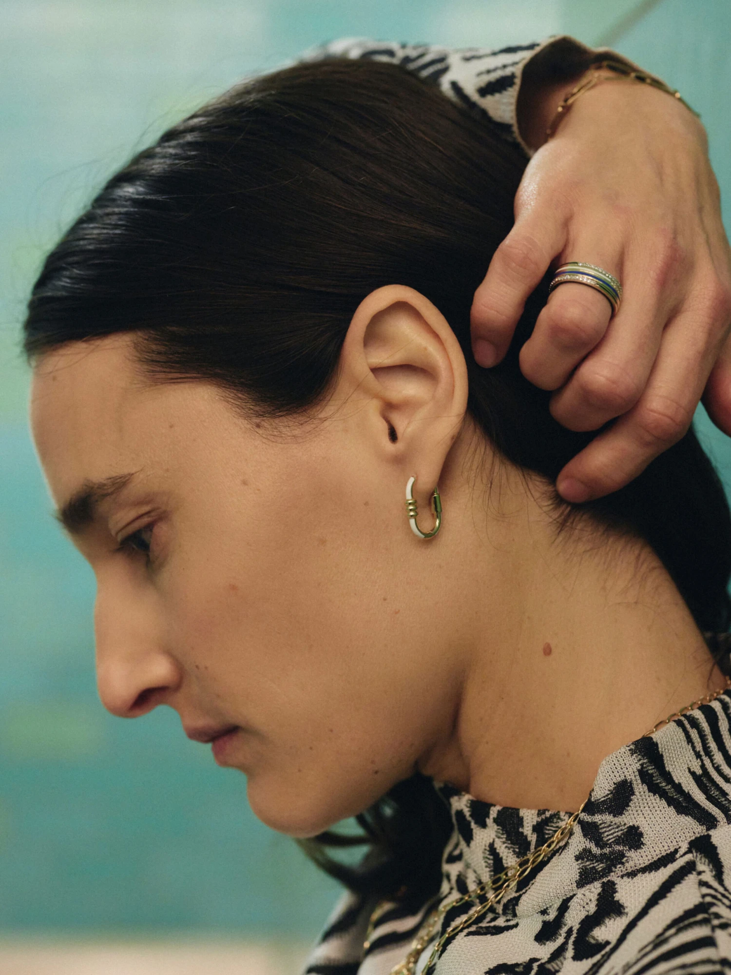 Maria Black Vertigo 16 White Earring 3 Maria Black Vertigo 16 White Earring - Image 3