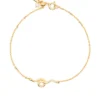 Women Maria Black Nasima Yellow-gold Plated Bracelet