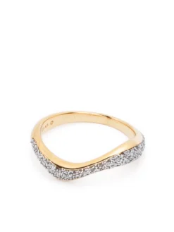 Women Maria Black Aura Opal Wave Ring