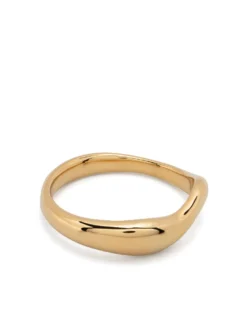 Women Maria Black Vayu Gold-plated Ring