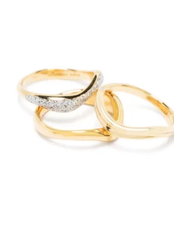 Women Maria Black Aura Opal Gold-plated Ring Stack -Maria Black 19094539 45037541 1000