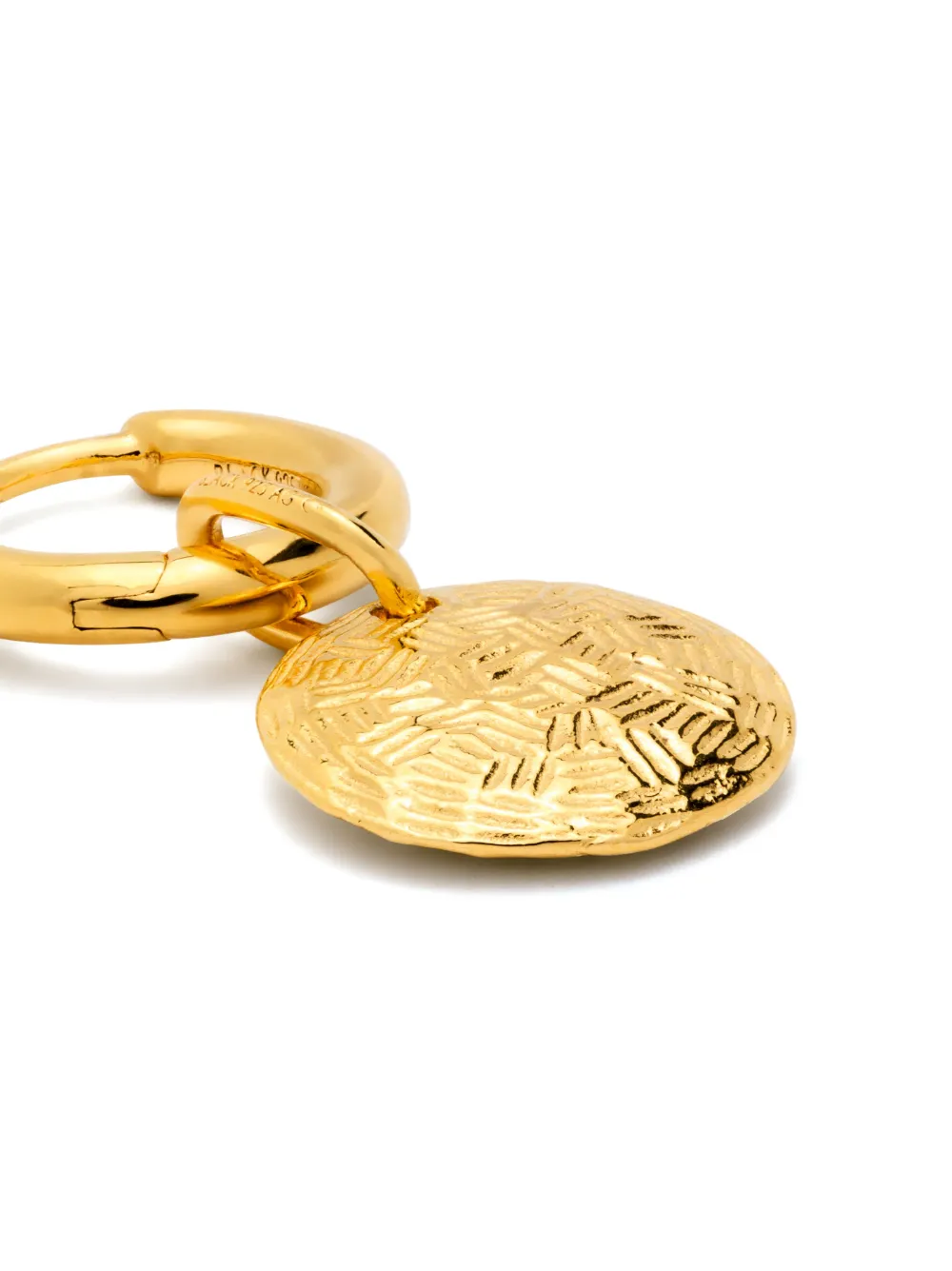 Women Maria Black Tan Huggie Earring 3 Women Maria Black Tan Huggie Earring - Image 3