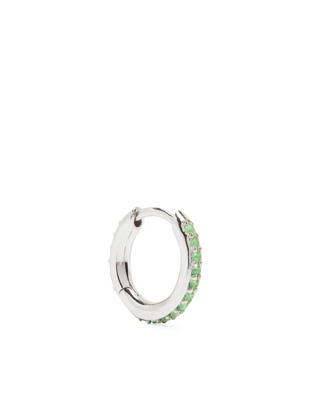 Women Maria Black Mica 8 Single Hoop Earring 1 Women Maria Black Mica 8 Single Hoop Earring