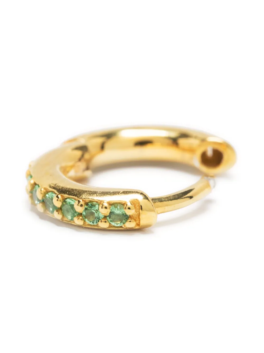 Women Maria Black Mica 6 Huggie Earring 3 Women Maria Black Mica 6 Huggie Earring - Image 3