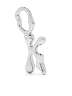 Women Maria Black Fluent Letter K Silver Charm