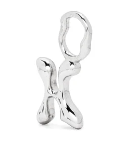 Women Maria Black Fluent Letter H Silver Charm