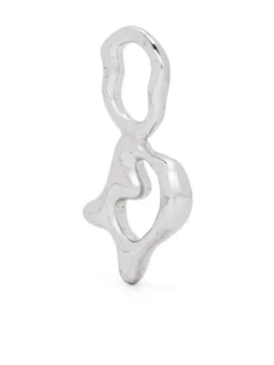 Women Maria Black Fluent Letter D Silver Charm