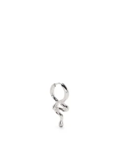 Women Maria Black Drop-design Small Hoop Earring