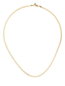 Women Maria Black Curb-chain Necklace