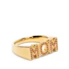 Women Maria Black Mom Crystal-embelished Ring
