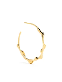 Women Maria Black Gold Nuri 35 Hoop Earring
