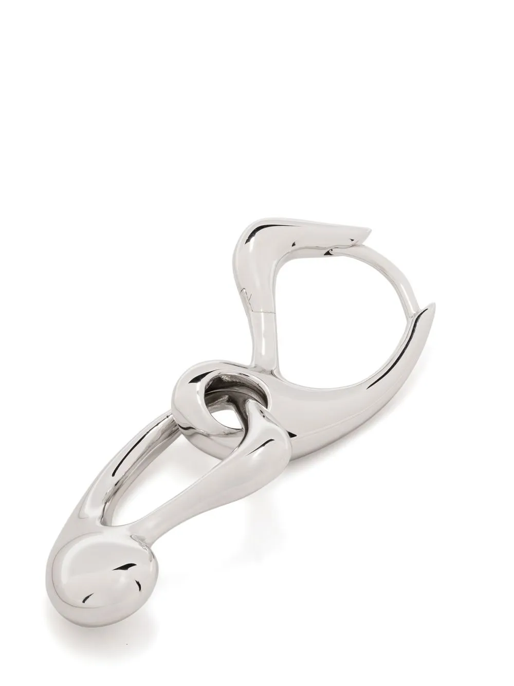 Women Maria Black Adish Sculptural Hoop Earring 2 Women Maria Black Adish Sculptural Hoop Earring - Image 2