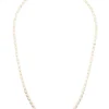 Women Maria Black Chain-link Gold Necklace