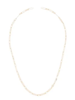 Women Maria Black Chain Link Gold Necklace