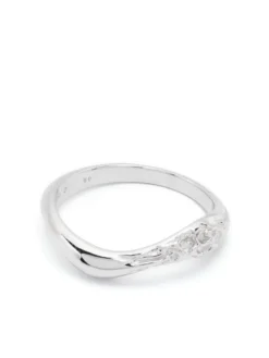 Women Maria Black Silken Sterling Silver Ring