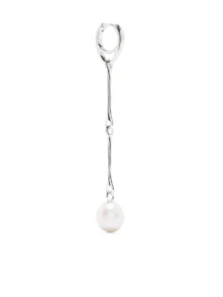 Women Maria Black Star Pearl Drop Earring