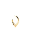 Women Maria Black Gold-plated Hoop Earring