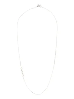 Women Maria Black Sterling Silver Tessoro Pearl Chain Necklace